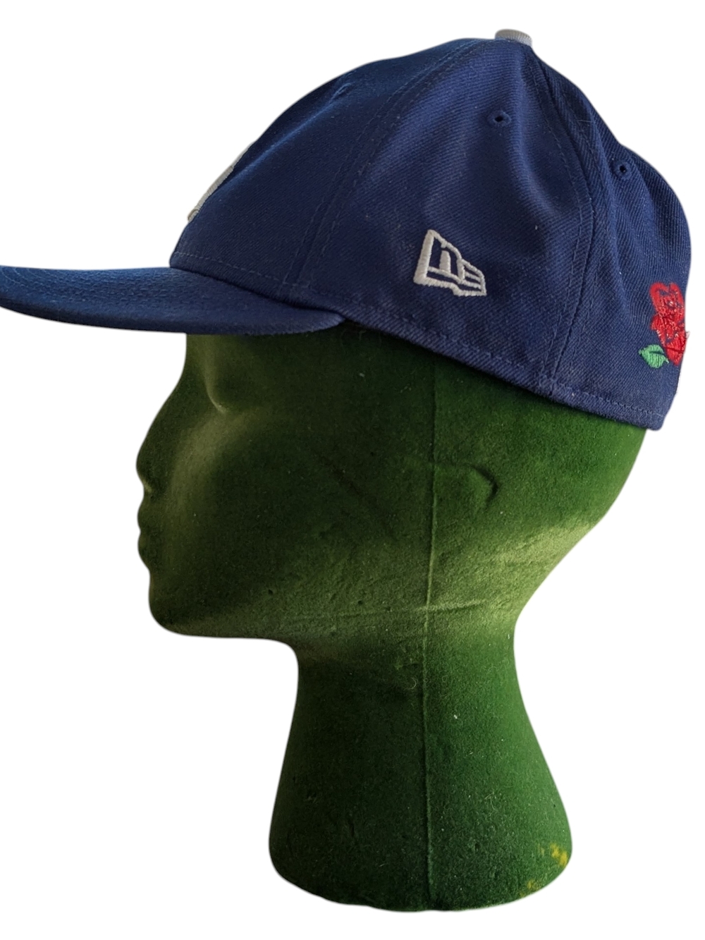 New Era Blue LA Dodgers Logo 59Fifty Size 7 Official On Field Cap Nora Rose MLB - Picture 6 of 10